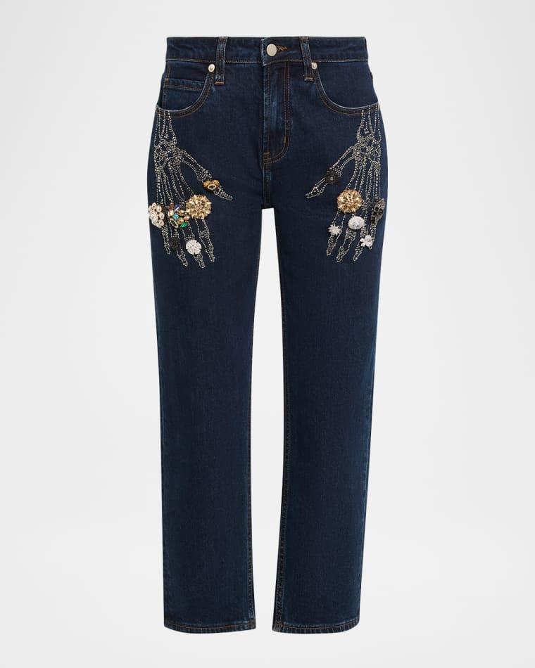Buried Treasure Straight-Leg Ankle Boyfriend Jeans by LIBERTINE