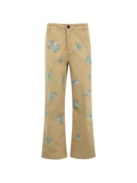 Cecil Beaton crystal-embellished trousers by LIBERTINE