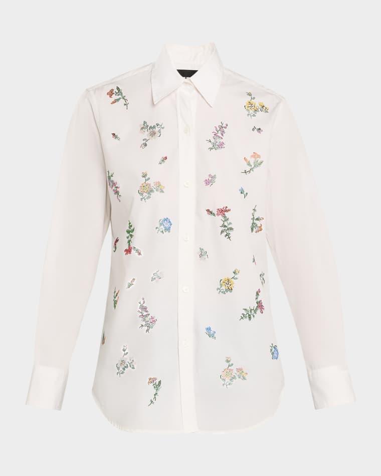 Joy And Mirth Embellished New Classic Shirt by LIBERTINE