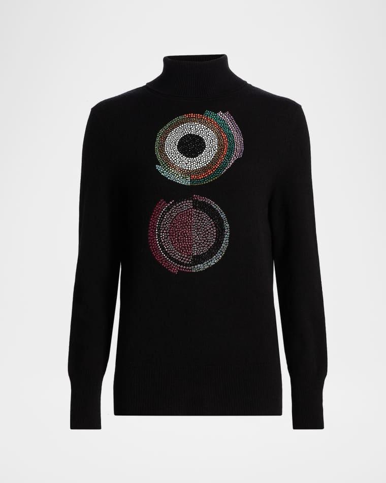 Sonia Crystal Cashmere Turtleneck Sweater by LIBERTINE