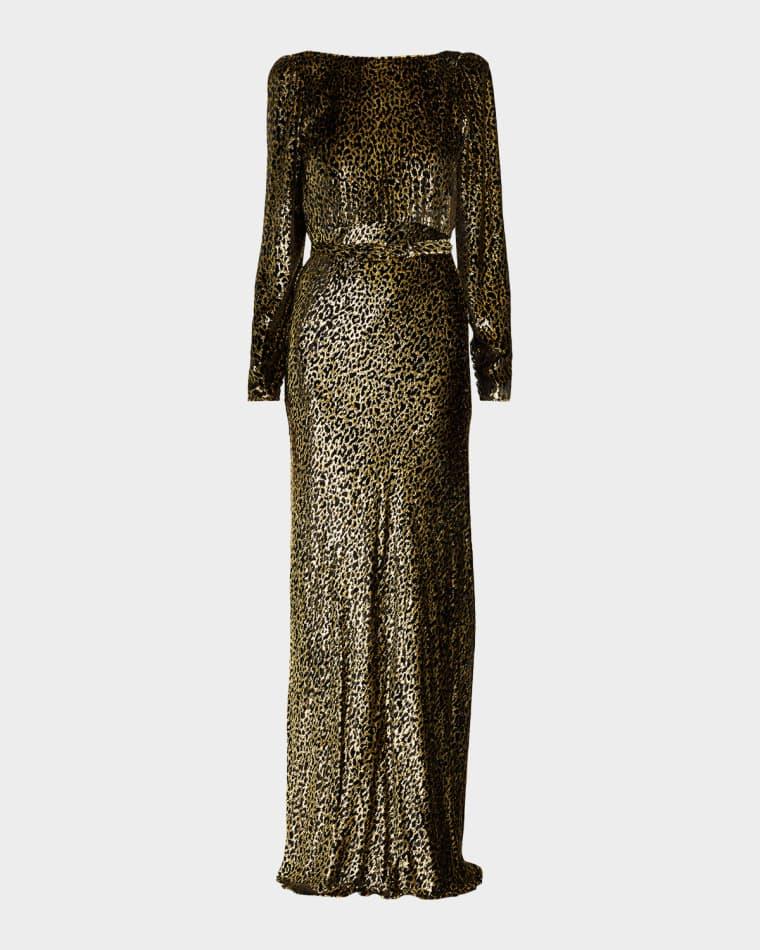 Vreeland Belted Look Back Gown by LIBERTINE