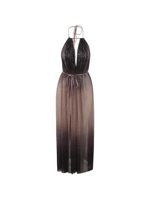 Daphne pleated halterneck midi dress by L'IDEE
