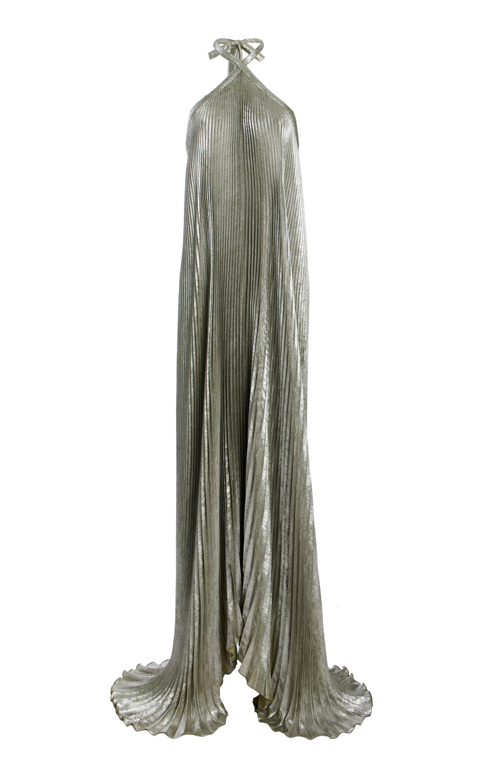 L'IDÉE Deesse Pleated Gown - Moda Operandi by L'IDEE