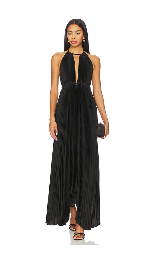 L'IDEE Boheme Gown in Black by L'IDEE