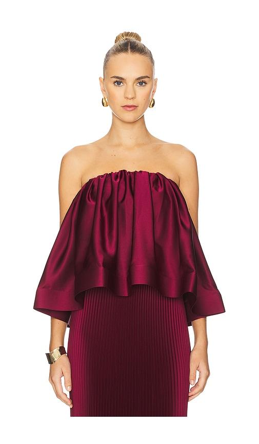 L'IDEE Breeana Top in Wine by L'IDEE