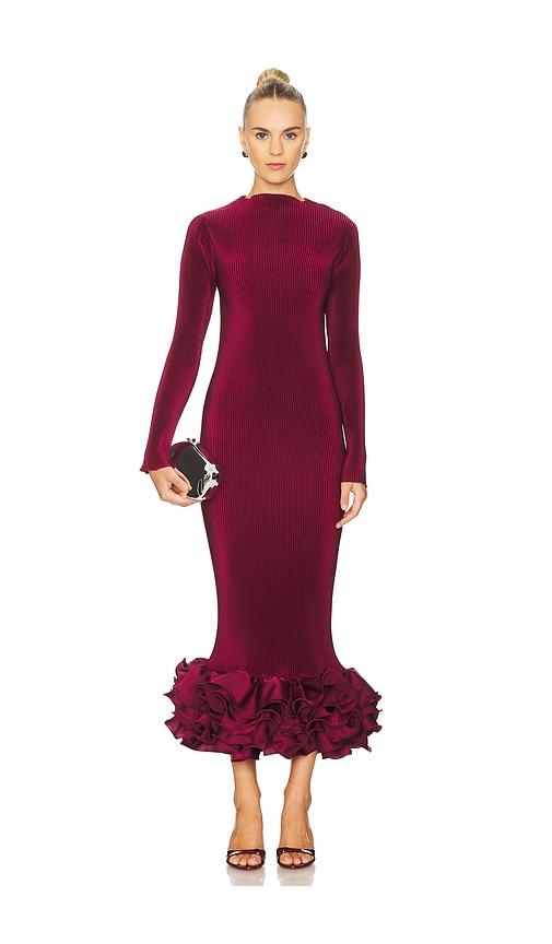 L'IDEE Campbell Cocktail Dress in Wine by L'IDEE
