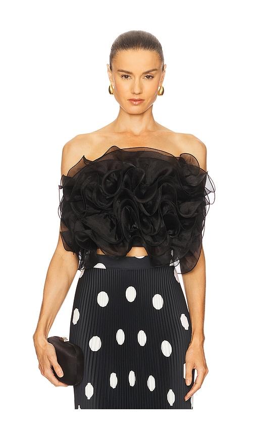 L'IDEE Coucou Organza Top in Black by L'IDEE
