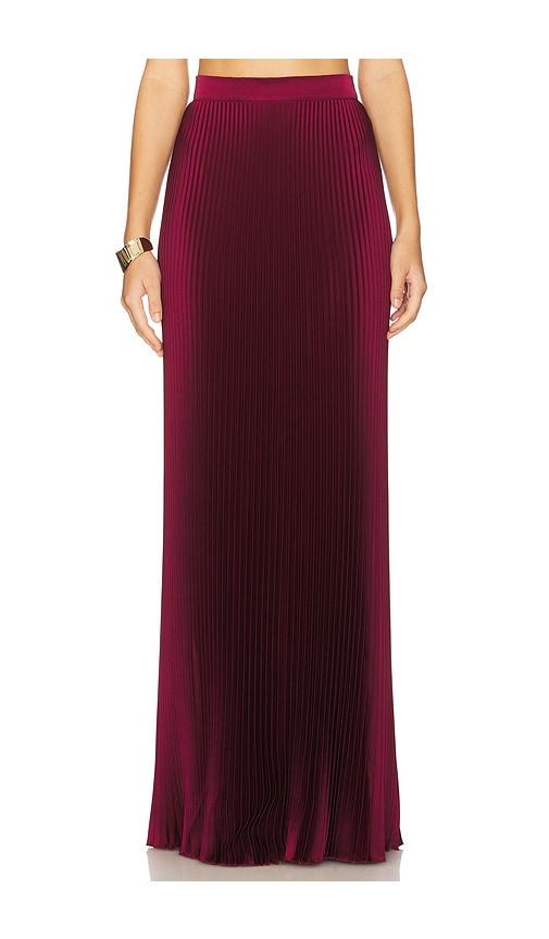 L'IDEE Gala Skirt in Wine by L'IDEE