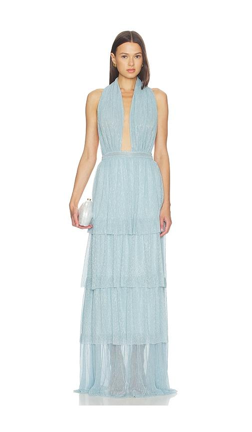 L'IDEE Nammos Gown in Baby Blue by L'IDEE