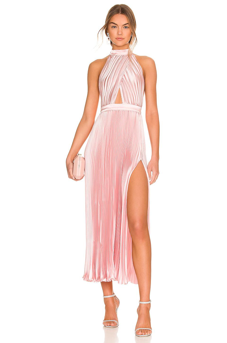 L'IDEE Renaissance Split Gown in Pink by L'IDEE