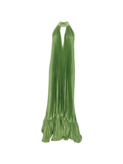 Libertie pleated maxi dress by L'IDEE