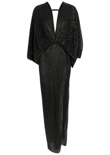 Paradiso sequin-embellished stretch-mesh gown by L'IDEE