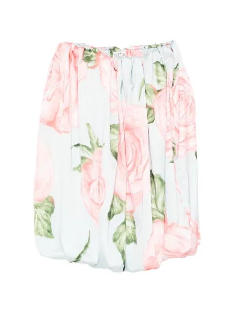 floral strapless mini dress by L'IDEE