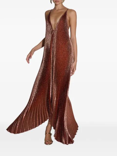 pleated maxi dress by L'IDEE