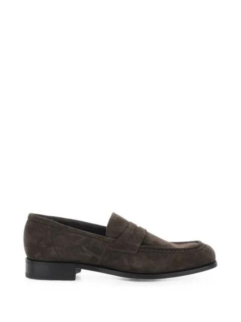 suede almond-toe loafers by LIDFORT