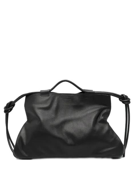 Dumbo XlL knot-detail leather tote bag by LIDIALUCILLA