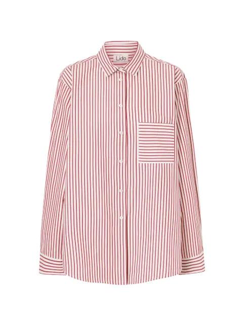 striped oversized shirt by LIDO