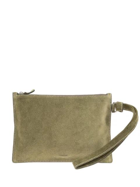 Charlie suede clutch bag by LIE STUDIO