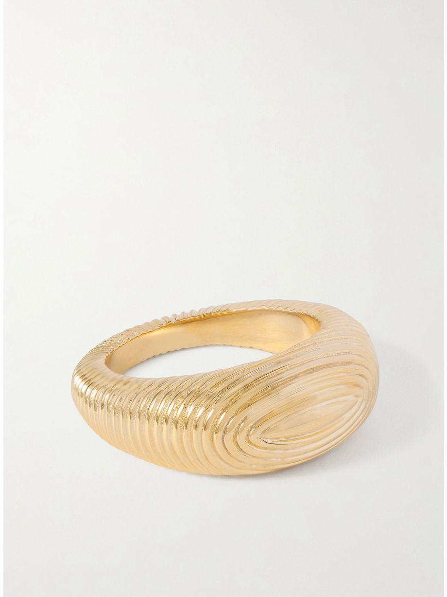 The Audrey gold-plated silver ring by LIE STUDIO