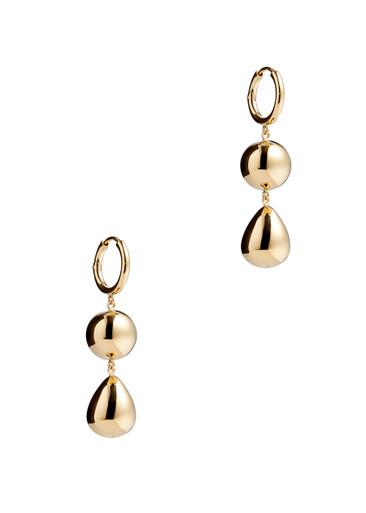 The Catherine 18kt gold-plated hoop earrings by LIE STUDIO
