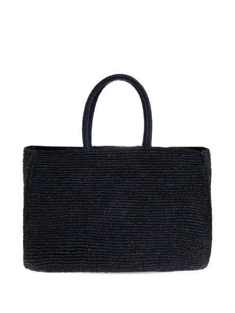 large Charlotte raffia tote bag by LIE STUDIO
