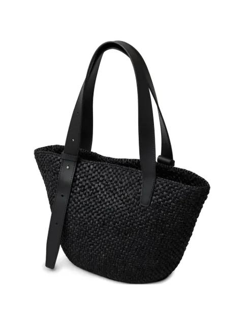 small The Bianca raffia tote bag by LIE STUDIO