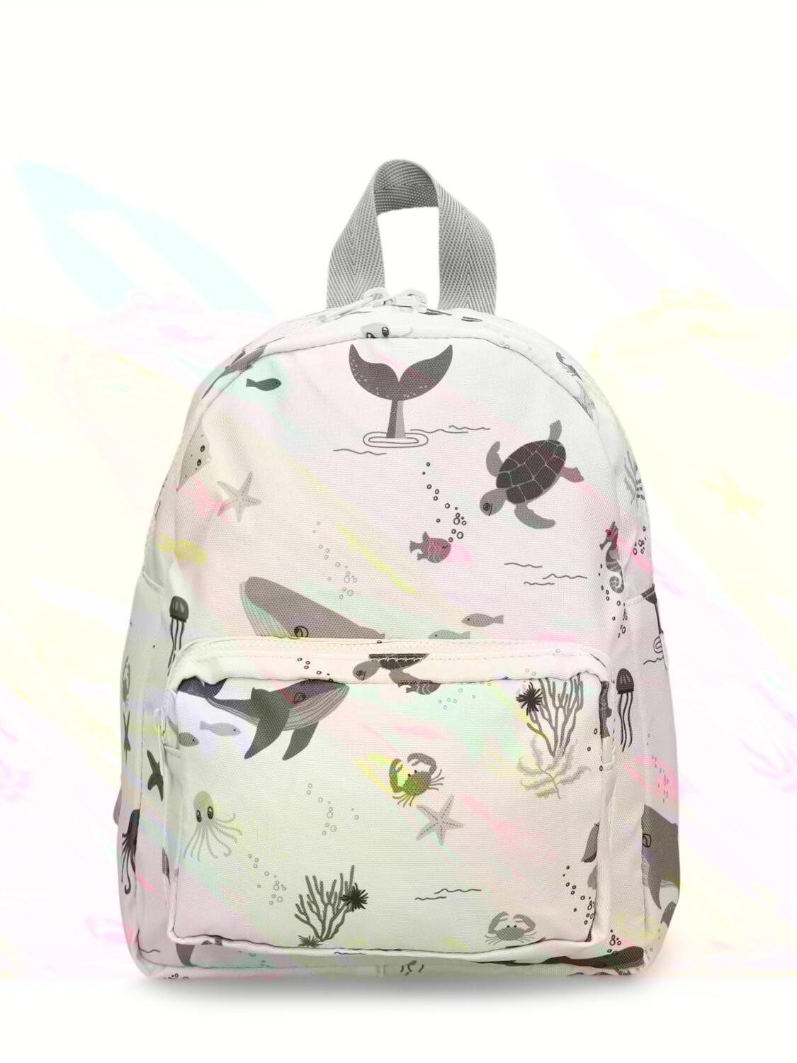 Sea Print Recycled Nylon Backpack by LIEWOOD