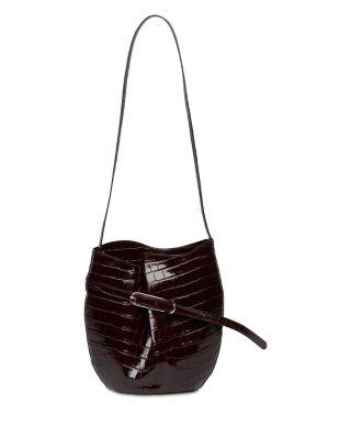 Leather Belted Bucket Bag by LIFFNER