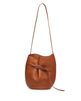 Leather Belted Bucket Bag by LIFFNER