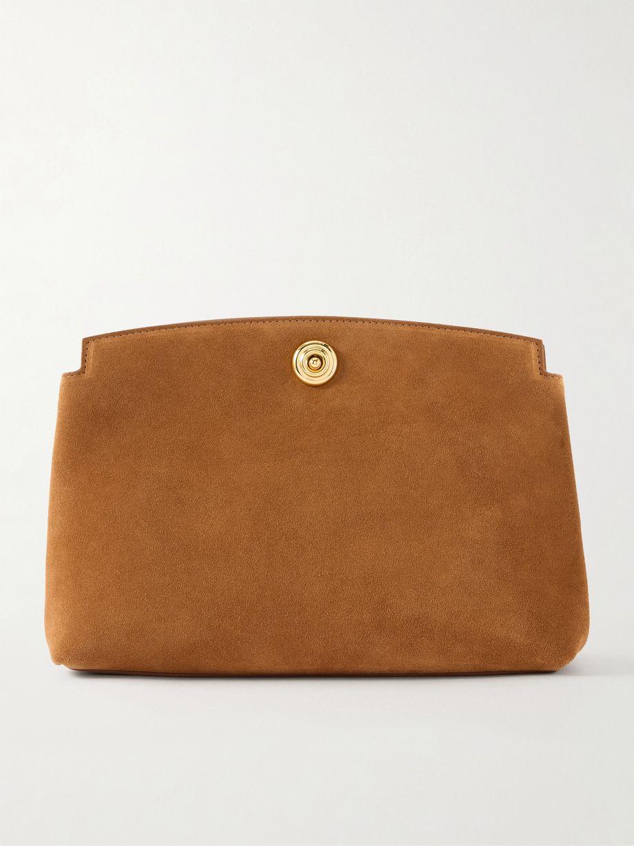 Pushlock suede pouch by LIFFNER