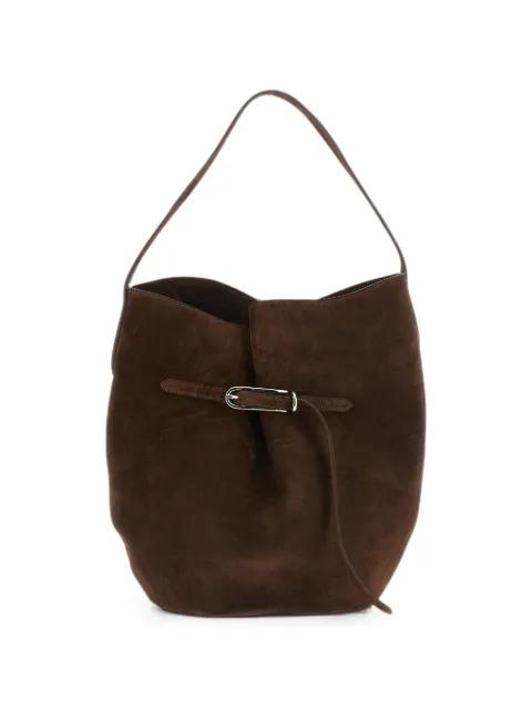 large Belted Bucket suede bucket bag by LIFFNER