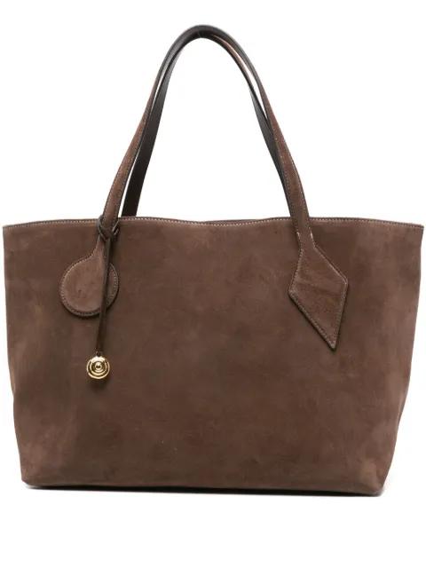 large suede tote bag by LIFFNER