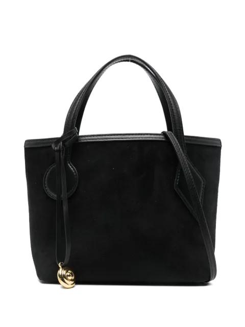small Spout charm-detail suede tote bag by LIFFNER