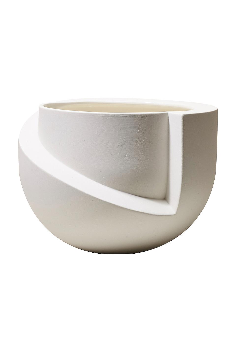 Light + Ladder Vayu Planter in White by LIGHT + LADDER
