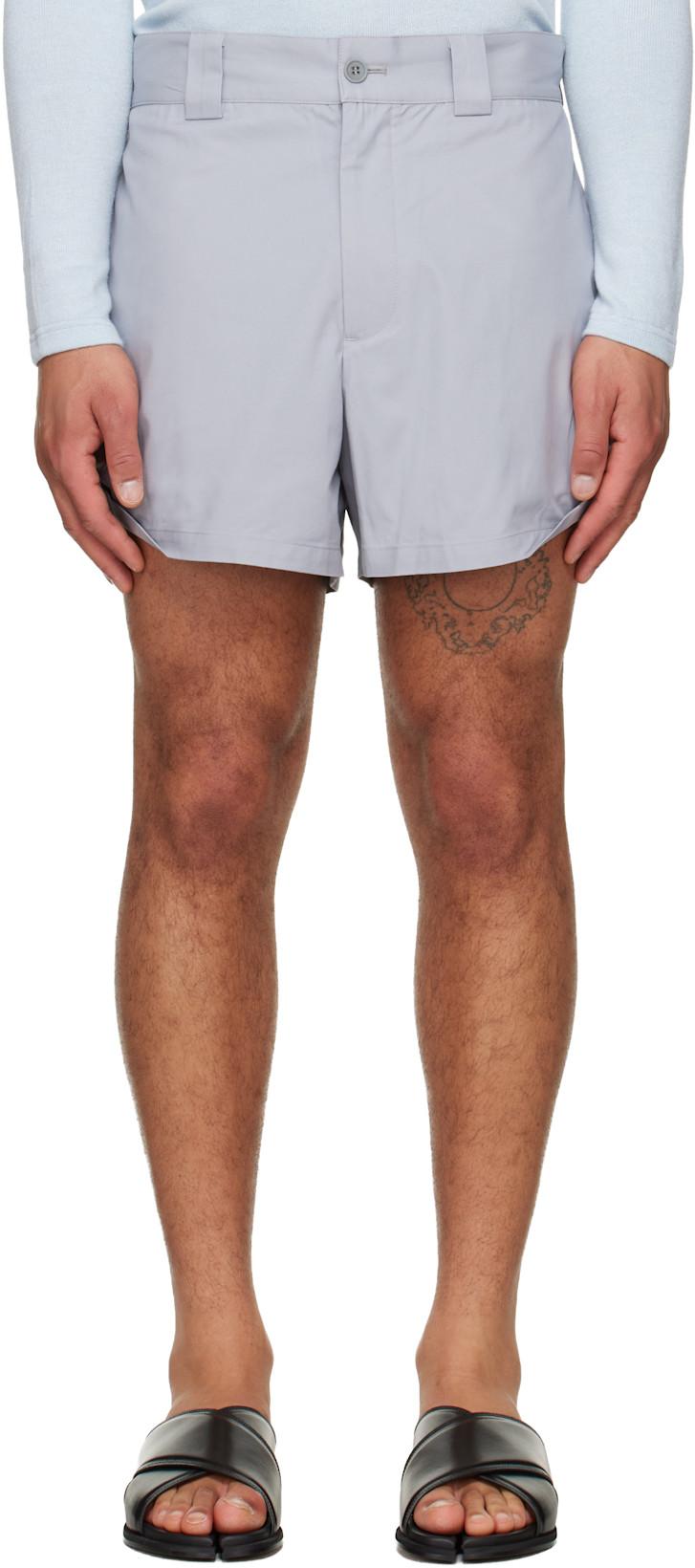 Gray Rolled-Hem Shorts by LII