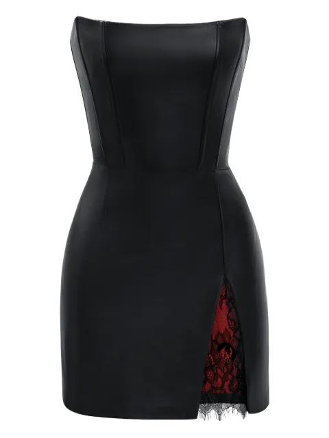 corset lace-trim mini dress by LIKA