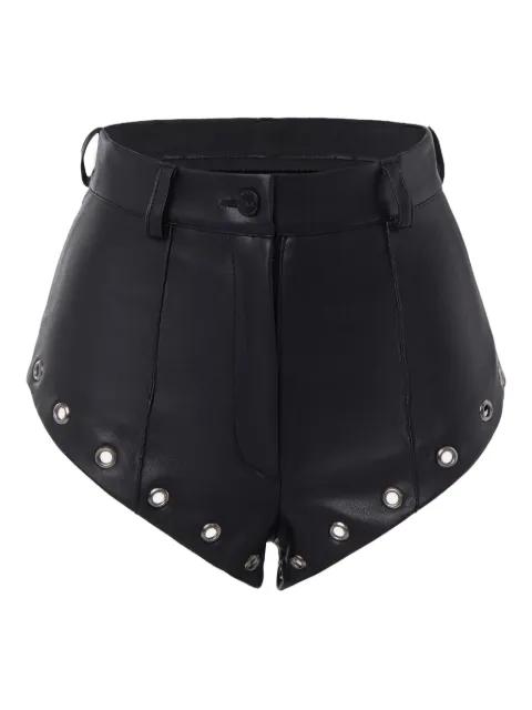 detachable-leg lace-up eyelet straight trousers by LIKA