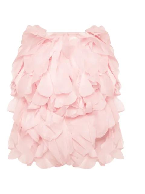 ruffled organza cape by LIKA