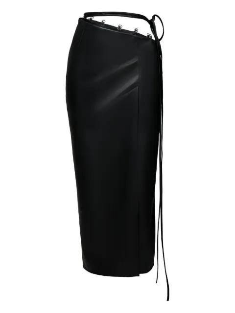 wrap midi skirt by LIKA