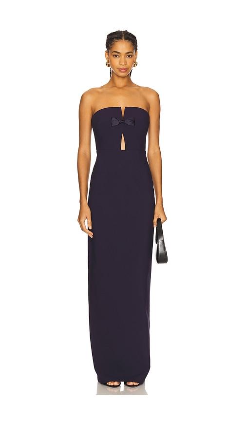 LIKELY Fallon Gown in Navy by LIKELY