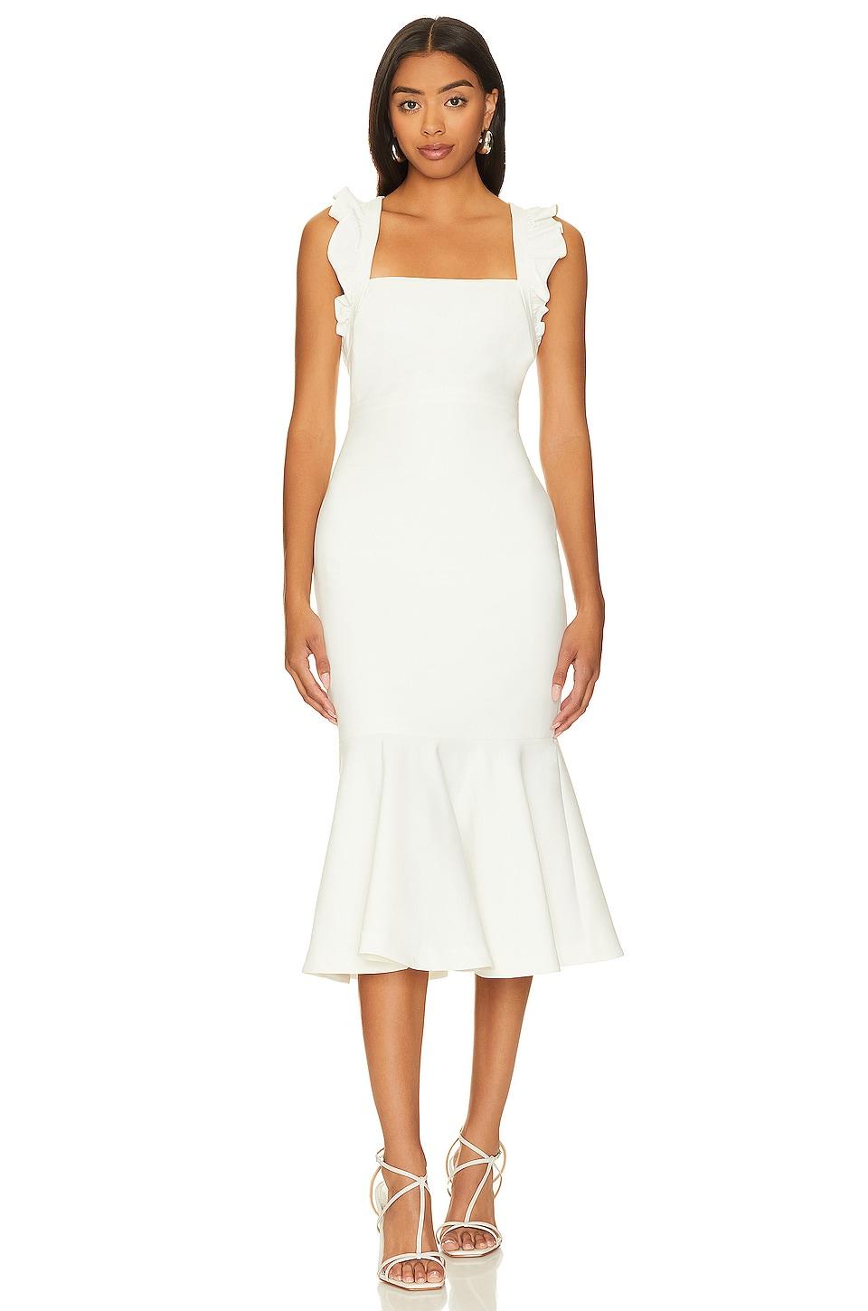 LIKELY Hara Dress in White by LIKELY