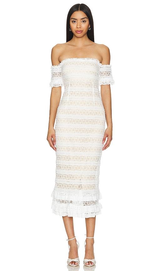 LIKELY Milaro Dress in White by LIKELY