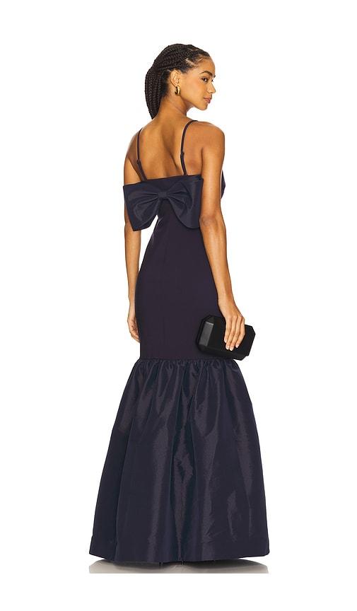 LIKELY Morgette Gown in Navy by LIKELY