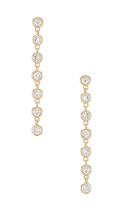 Lili Claspe Cici Duster Earrings in White by LILI CLASPE