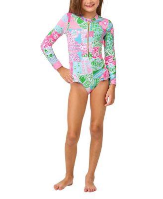 Girls' Denning Rashguard Swimsuit UPF 50+ - Little Kid by LILLY PULITZER