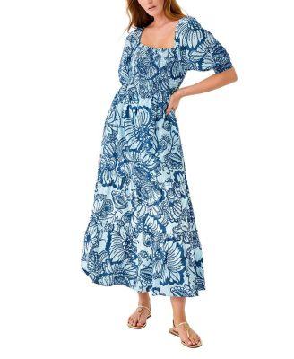 Hadly Short Sleeve Smocked Dress by LILLY PULITZER