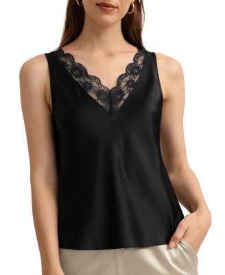 Armeria Lace Tank by LILYSILK