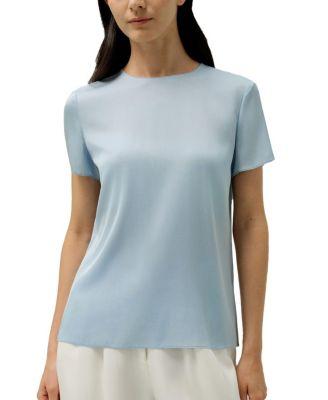 Basic Silk Tee by LILYSILK