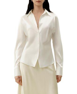 Bias Cut Silk Shirt by LILYSILK