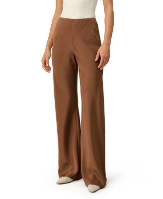 Bias Cut Straight Leg Silk Pants by LILYSILK